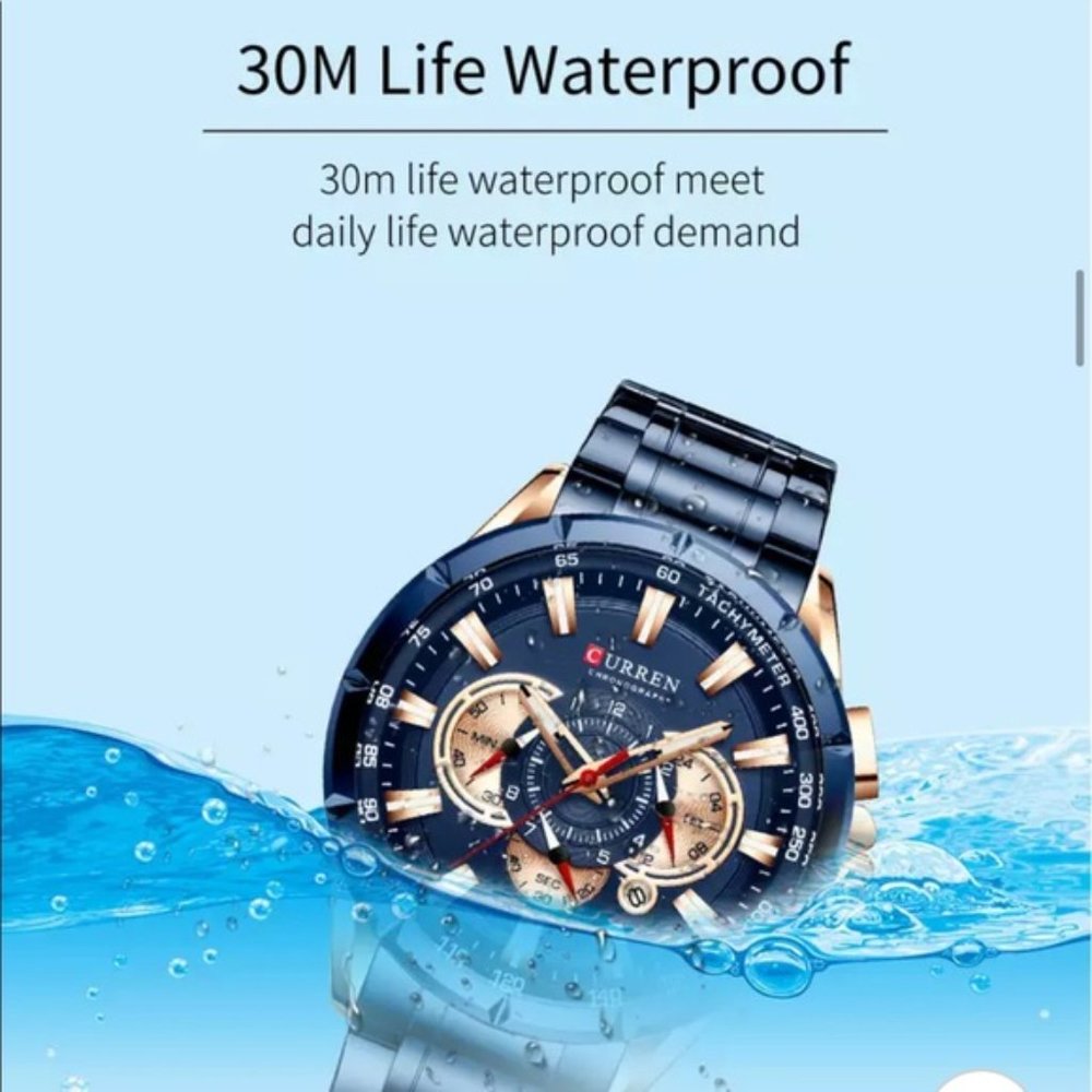 Men’s Quartz Stainless Steel Watch - Picture 9 of 9